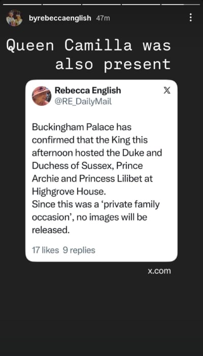 Prince Archie and Princess Lilibet reunite with King Charles
