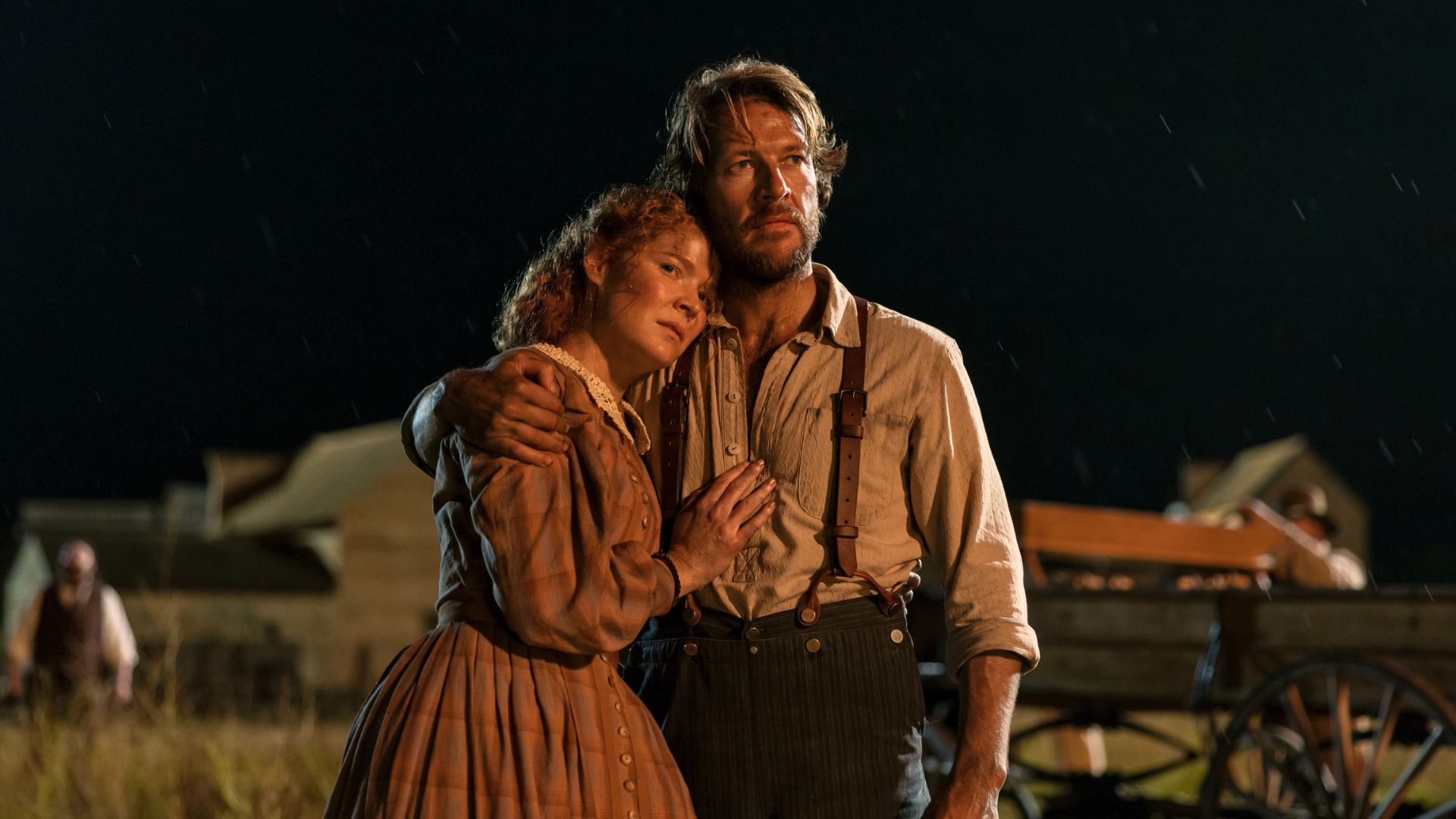 Caroline and Charles kiss