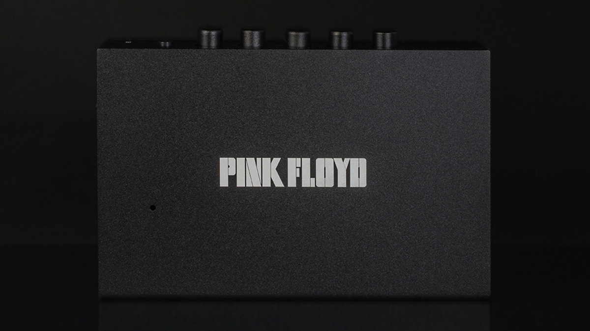 Back of the Pink Floyd x We Are Rewind cassette player, showing the Pink Floyd logo