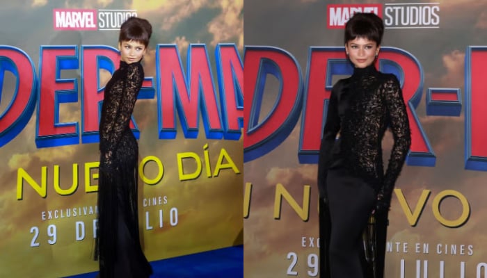 Tom Holland Can't Take His Eyes Off Zendaya At Spider-Man Event