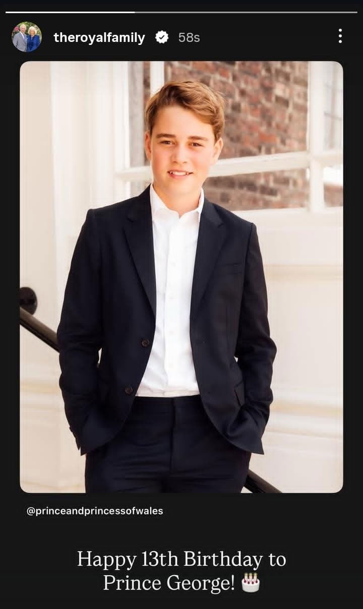 King Charles sends greetings to future King George as new phase begins
