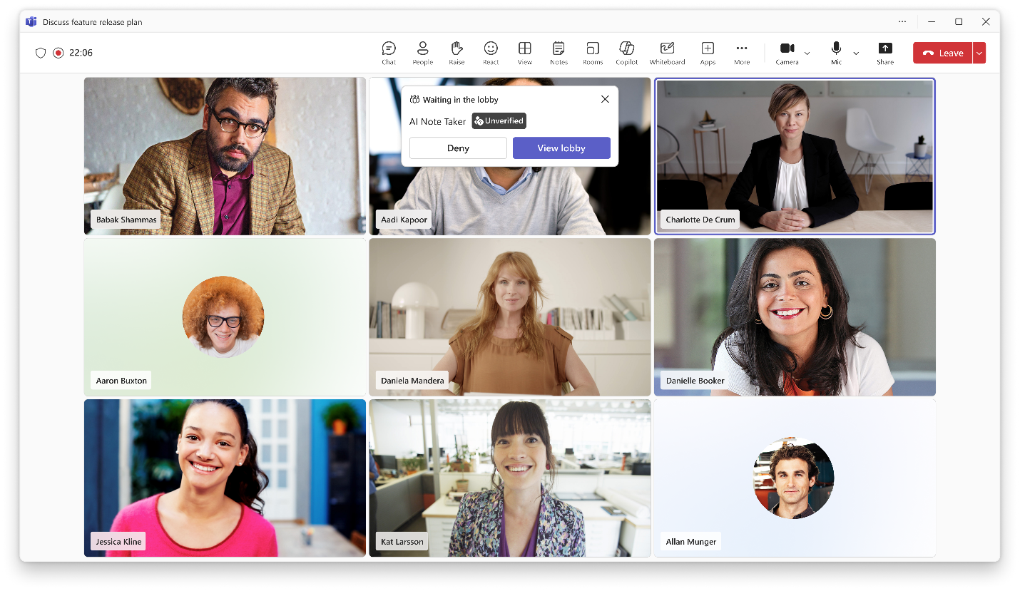 Protection against Microsoft Teams AI bots
