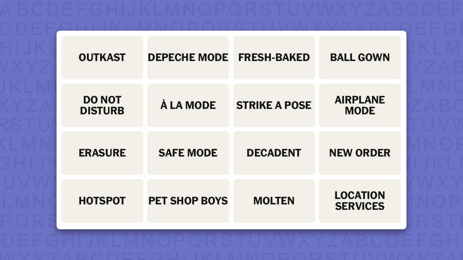 NYT Connections tips for game 1125 on purple background