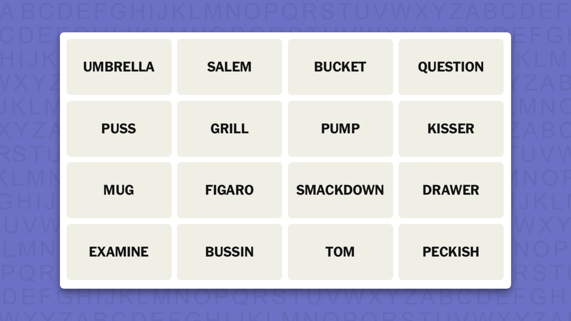 NYT Connections tips for game 1128 on purple background