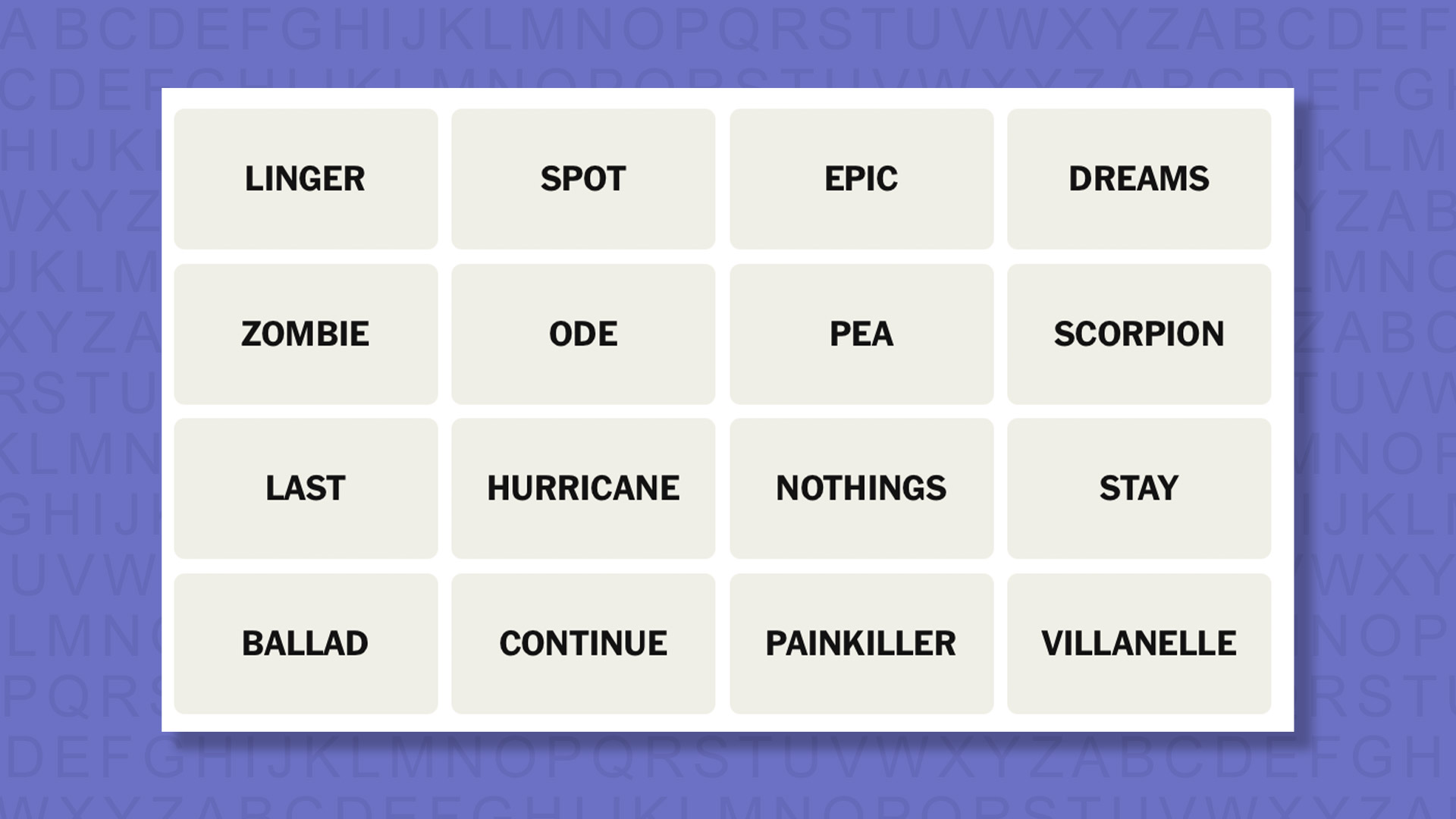 NYT Connections tips for game 1119 on purple background