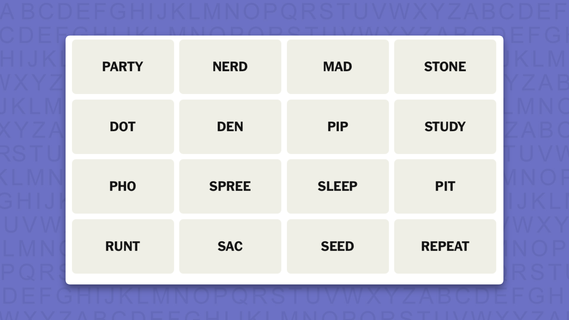 NYT Connections tips for game 1127 on purple background