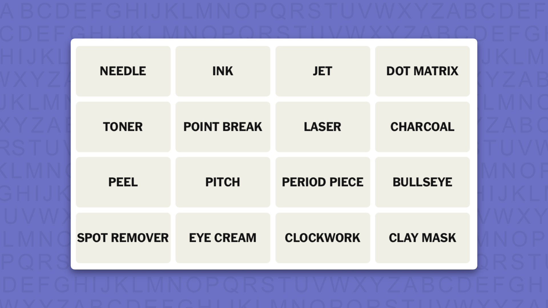 NYT Connections tips for game 1131 on purple background