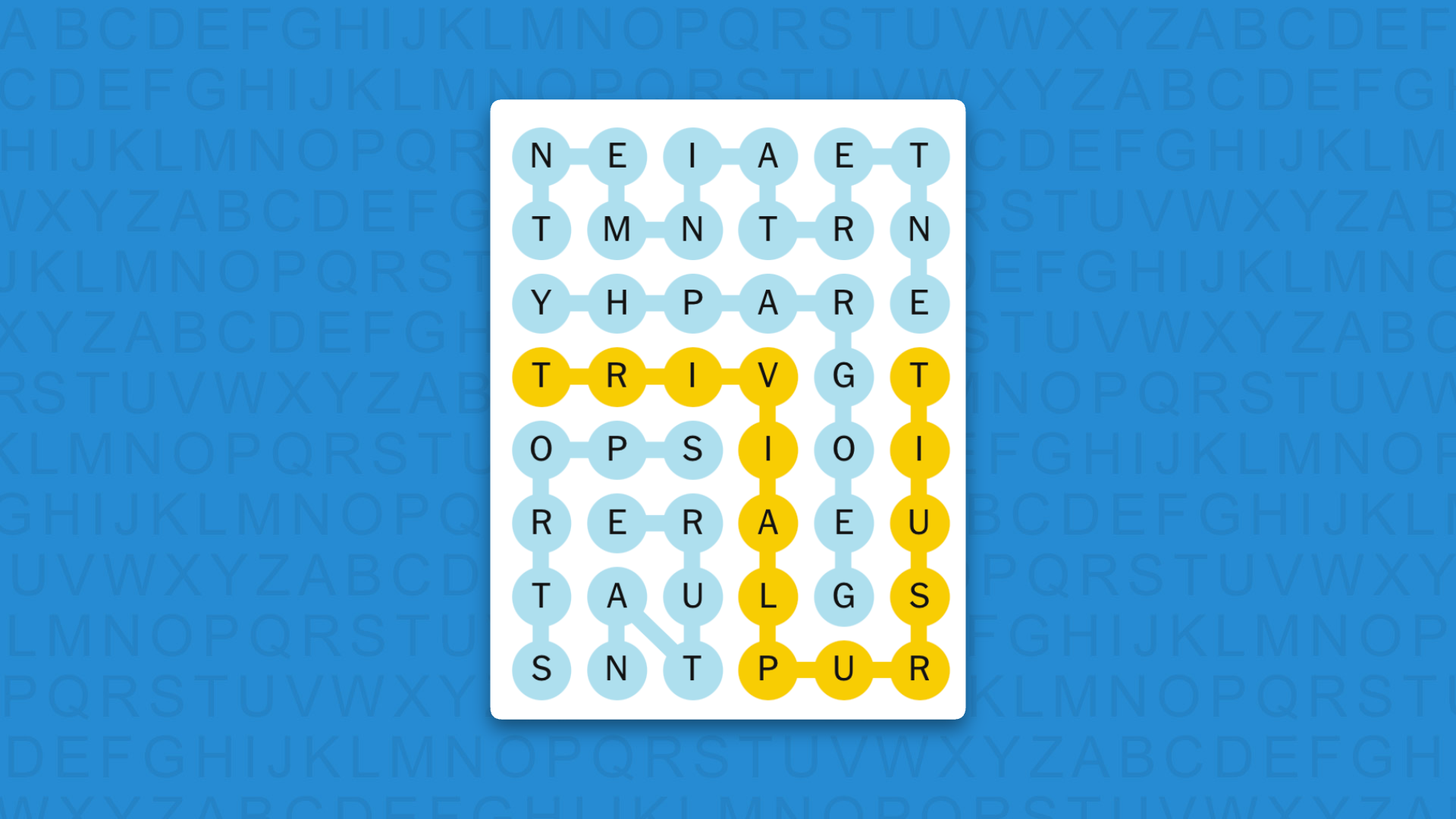 NYT Strands answers for game 866 on blue background