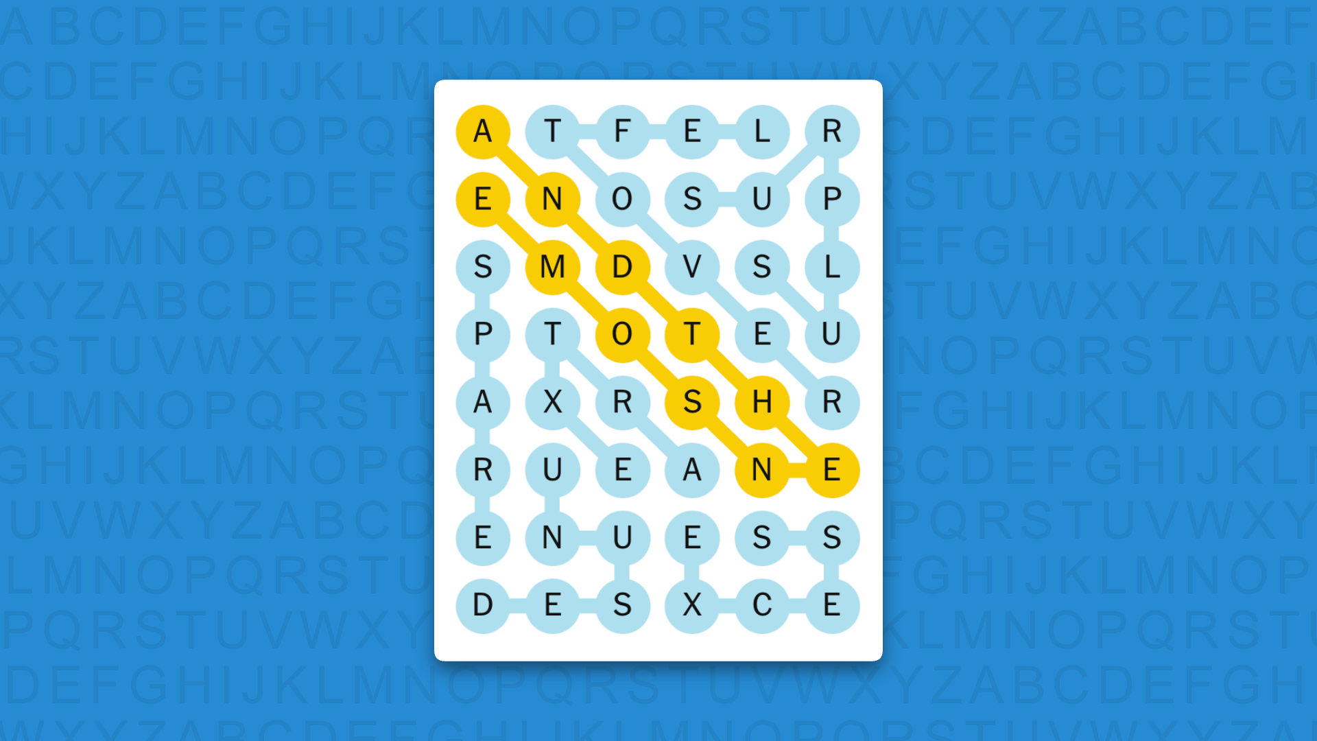 NYT Strands answers for game 873 on blue background