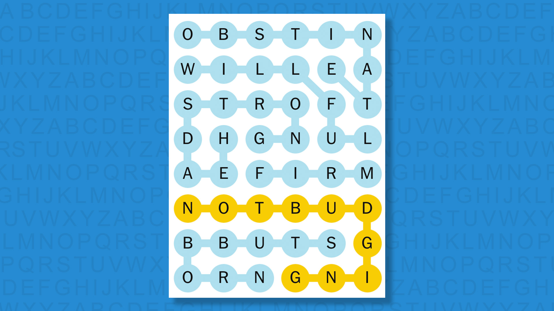 NYT Strands answers for game 852 on blue background