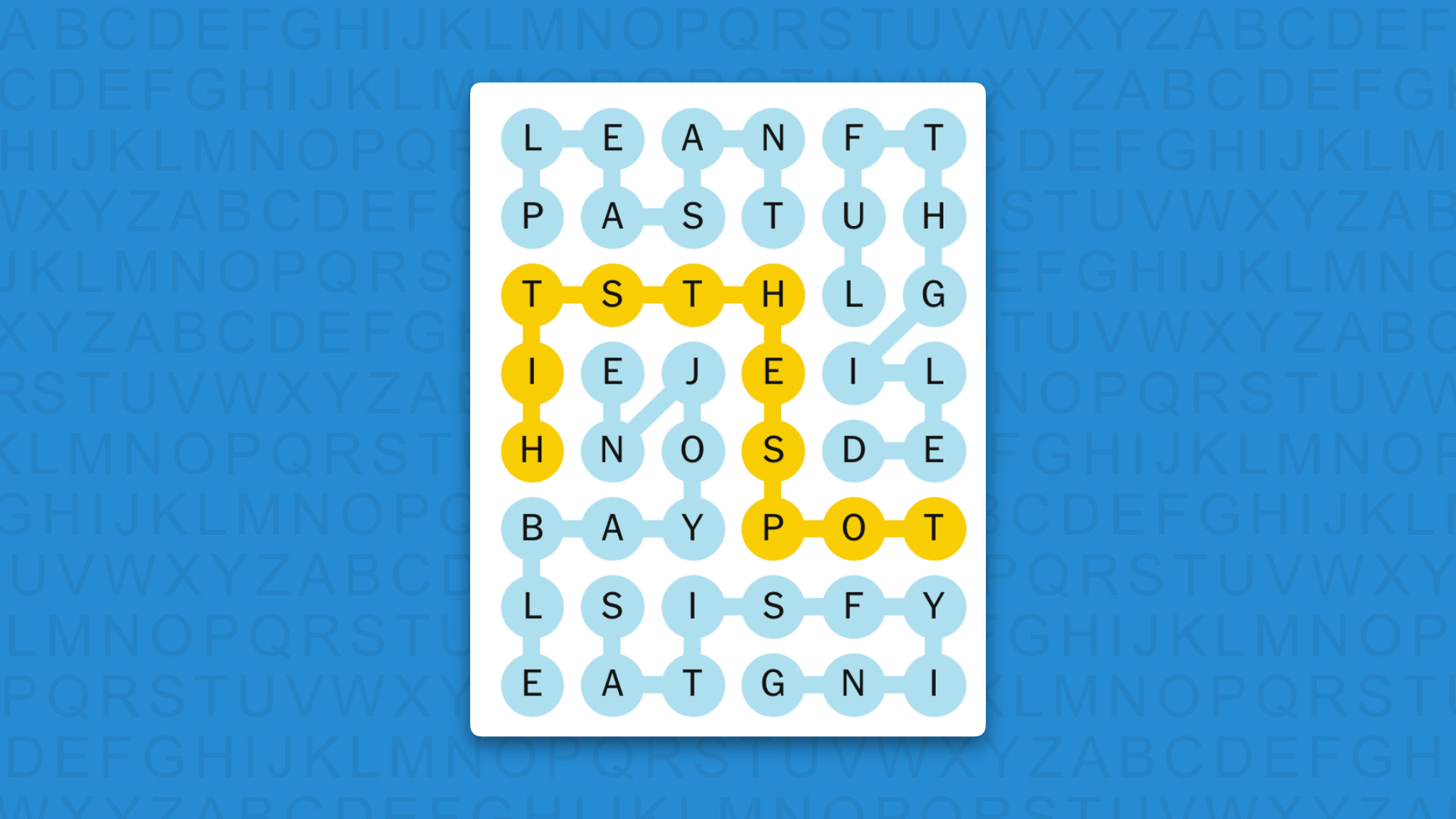 NYT Strands answers for game 862 on blue background