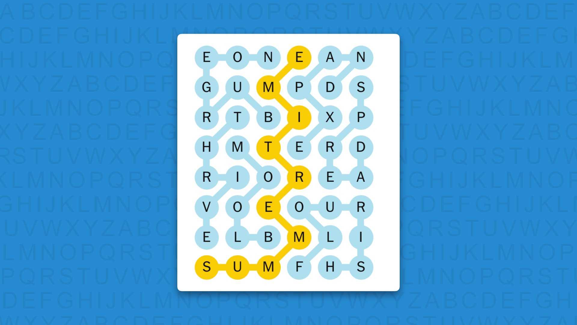 NYT Strands answers for game 855 on blue background