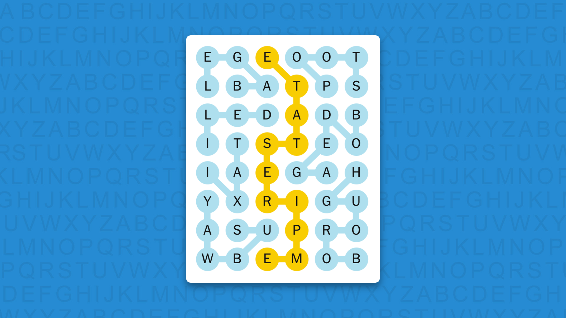 NYT Strands answers for game 861 on blue background