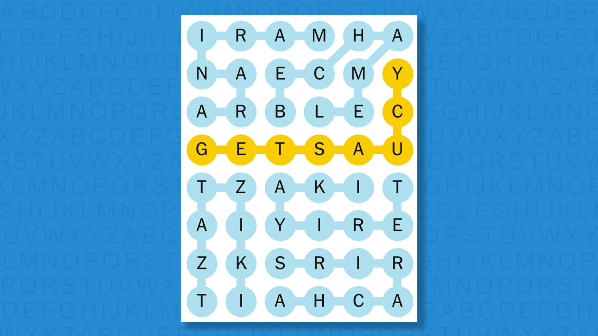NYT Strands answers for game #851 on blue background